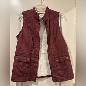 Sonoma Burgundy Vest with Cozy Lining
